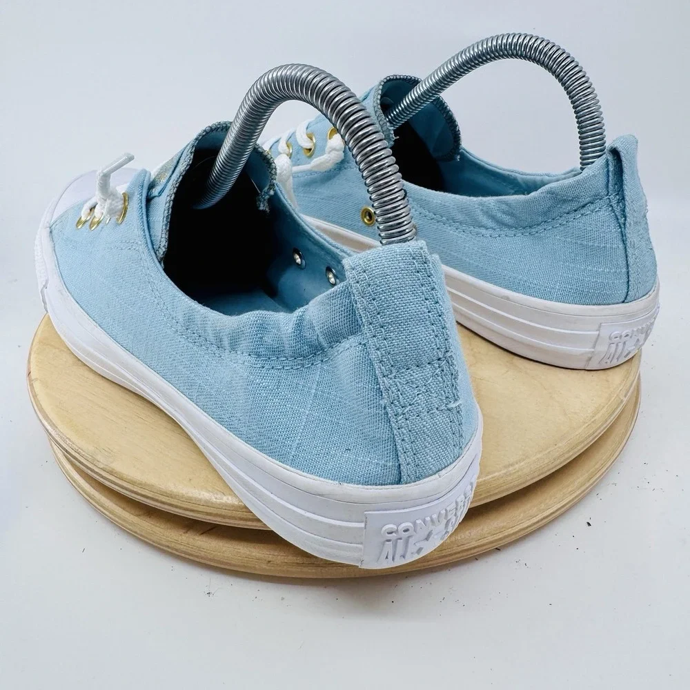 Converse  All Star Shoreline Womens 9 light Blue Slip On Canvas Shoes slip on